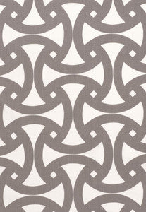 Schumacher Fabric Santorini Print Fog 174302