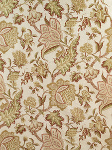 Schumacher Fabric Ceylon Floral Vine Antique 174341