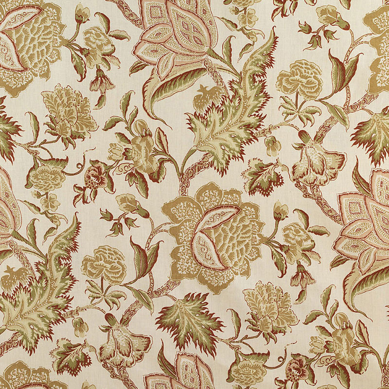 Ceylon Floral Vine Antique 174341 by Schumacher Designer Fabric CLASSIC PRINTS See Sample UNITED KINGDOM . </p><p>Repeat: Horizontal: 18" (46CM) and Vertical: 36" (91CM) 54" WIDE (137CM) - Swanky Fabrics -