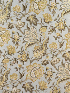 Schumacher Fabric Ceylon Floral Vine Mineral 174342