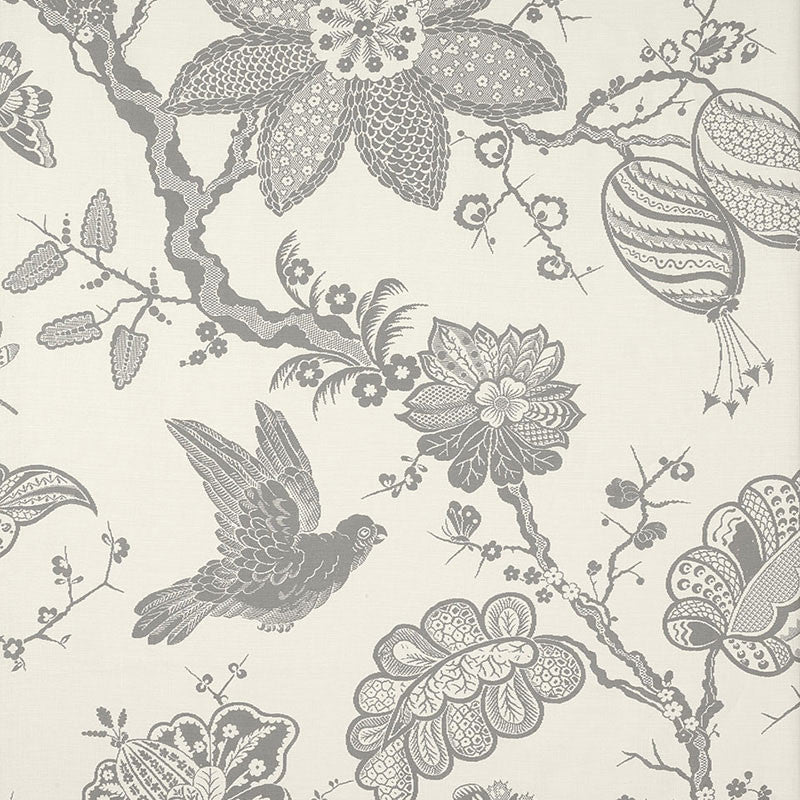 Bali Vine Charcoal 174371 by Schumacher Fabric Schumacher Fabric Bali Vine Charcoal 174371Fabric LINEN 90% UNITED KINGDOM </p><p>Repeat: H: HORZ. 54" (137CM) , V: VERT. 86" (218CM) 54 - Fabric Carolina -