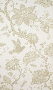 Schumacher Fabric Bali Vine Sandstone 174372
