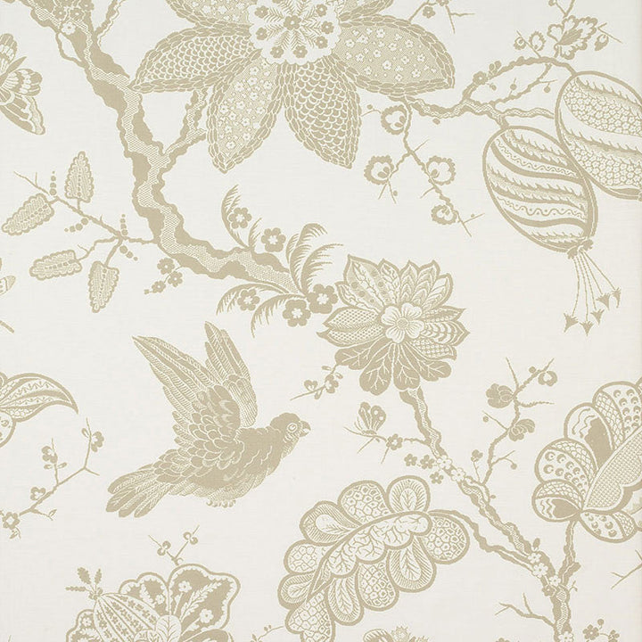 Bali Vine Sandstone 174372 by Schumacher Designer Fabric CLASSIC PRINTS See Sample UNITED KINGDOM . </p><p>Repeat: Horizontal: 54" (137CM) and Vertical: 86" (218CM) 54" WIDE (137CM) - Swanky Fabrics -