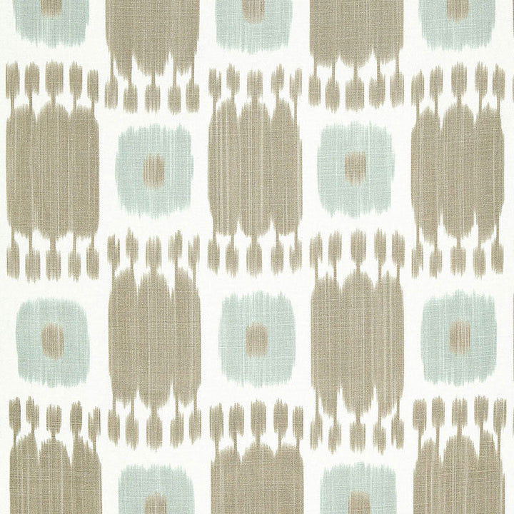 Kandira Greige 174401 by Schumacher Designer Fabric IKAT COLLECTION LINEN 100% FRANCE </p><p>Repeat: Horizontal: 9" (23CM) and Vertical: 29 1/2" (75CM) 53 - Swanky Fabrics -
