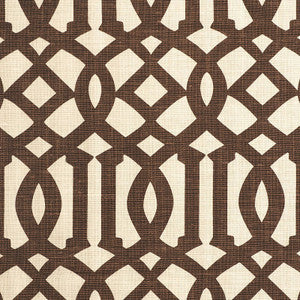 Schumacher Fabric Imperial Trellis Ii Java / Cream 174413