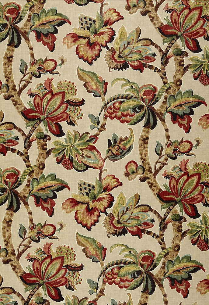 Kemscott Document 174441 by Schumacher Designer Fabric Classic-Prints 100% Linen - Horizontal: 26 and Vertical: 32.25 52 - Swanky Fabrics -