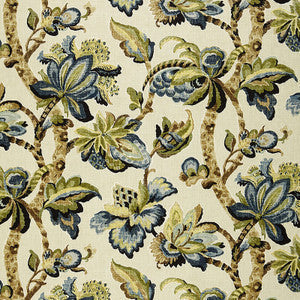 Schumacher Fabric Kemscott Indigo 174442