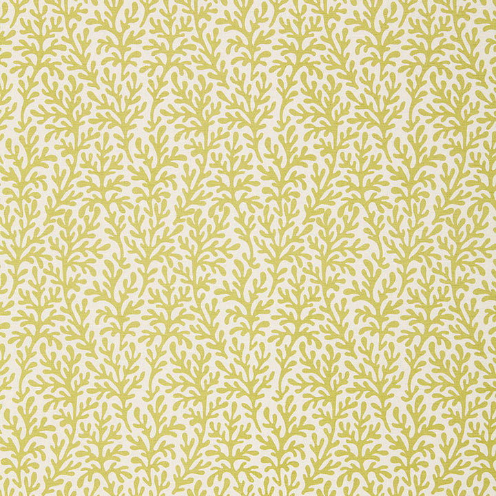 Sea Coral Chartreuse 174462 by Schumacher Designer Fabric TESSERA I SMALL PATTERNS COTTON 100% INDIA </p><p>Repeat: Horizontal: 3 7/8" (10CM) and Vertical: 8" (20CM) 54 - Swanky Fabrics -