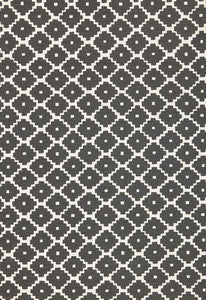 Schumacher Fabric Ziggurat Charcoal 174480