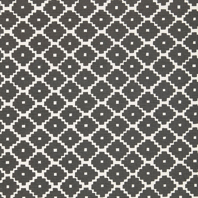 Ziggurat Charcoal 174480 by Schumacher Fabric Schumacher Fabric Ziggurat Charcoal 174480Fabric COTTON 100% INDIA </p><p>Repeat: H: HORZ. 4 1/2" (11CM) , V: VERT. 6 3/4" (17CM) 54 - Fabric Carolina -