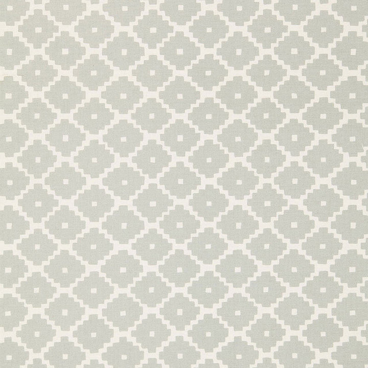 Ziggurat Mineral 174481 by Schumacher Designer Fabric TESSERA I SMALL PATTERNS COTTON 100% INDIA </p><p>Repeat: Horizontal: 4 1/2" (11CM) and Vertical: 6 3/4" (17CM) 54 - Swanky Fabrics -