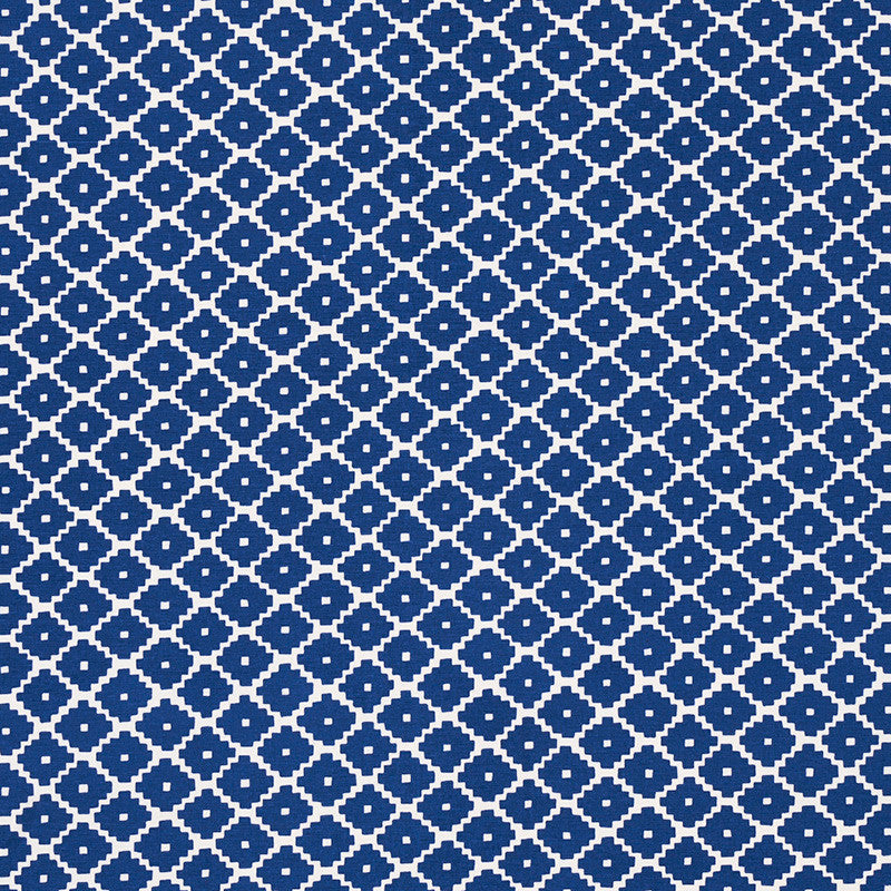 Ziggurat Blue 174487 by Schumacher Fabric Schumacher Fabric Ziggurat Blue 174487Fabric COTTON 100% INDIA </p><p>Repeat: H: HORZ. 4 1/2" (11CM), V: VERT. 6 3/4" (17CM) 54 - Fabric Carolina -