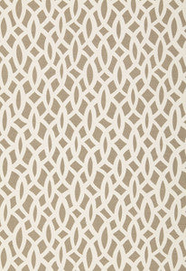 Schumacher Fabric Chain Link Flax 174492