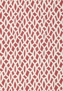 Schumacher Fabric Chain Link Cerise 174493