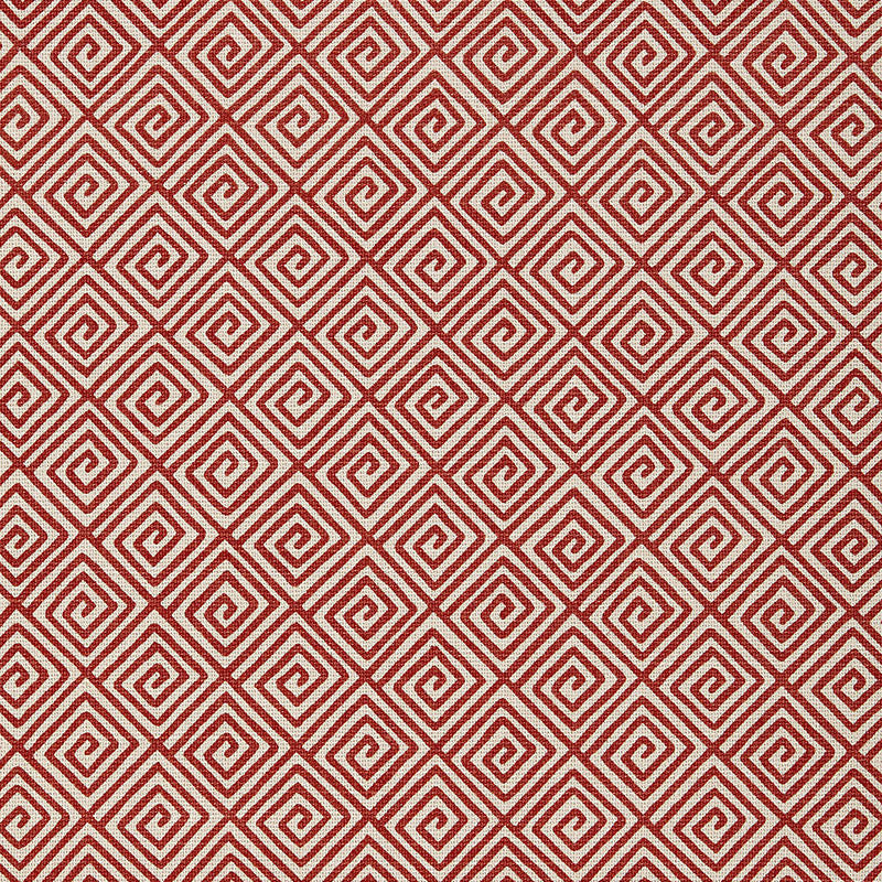 Greek Key Ruby 174502 by Schumacher Fabric Schumacher Fabric Greek Key Ruby 174502Fabric COTTON 51% INDIA </p><p>Repeat: H: HORZ. 9" (23CM) , V: VERT. 9" (23CM) 54 - Fabric Carolina -