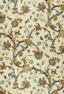 Schumacher Fabric Eastbury Manor Print Moonstone 174531