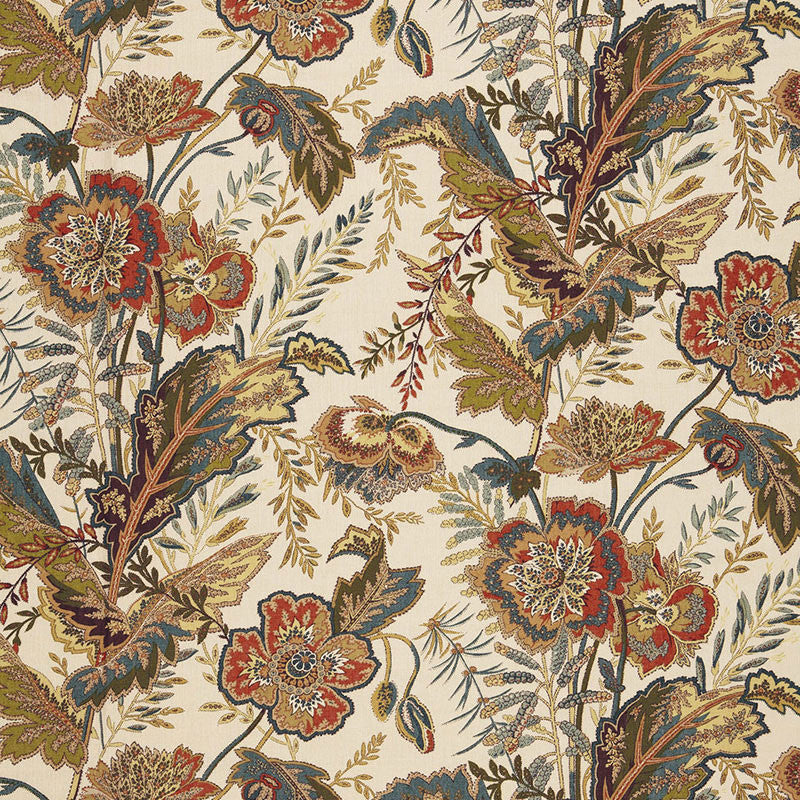 Sandoway Vine Spice 174541 by Schumacher Designer Fabric SCHUMACHER CLASSICS See Sample UNITED KINGDOM LIGHT DUTY </p><p>Repeat: Horizontal: 18" (46CM) and Vertical: 27" (69CM) 54" WIDE (137CM) - Swanky Fabrics -