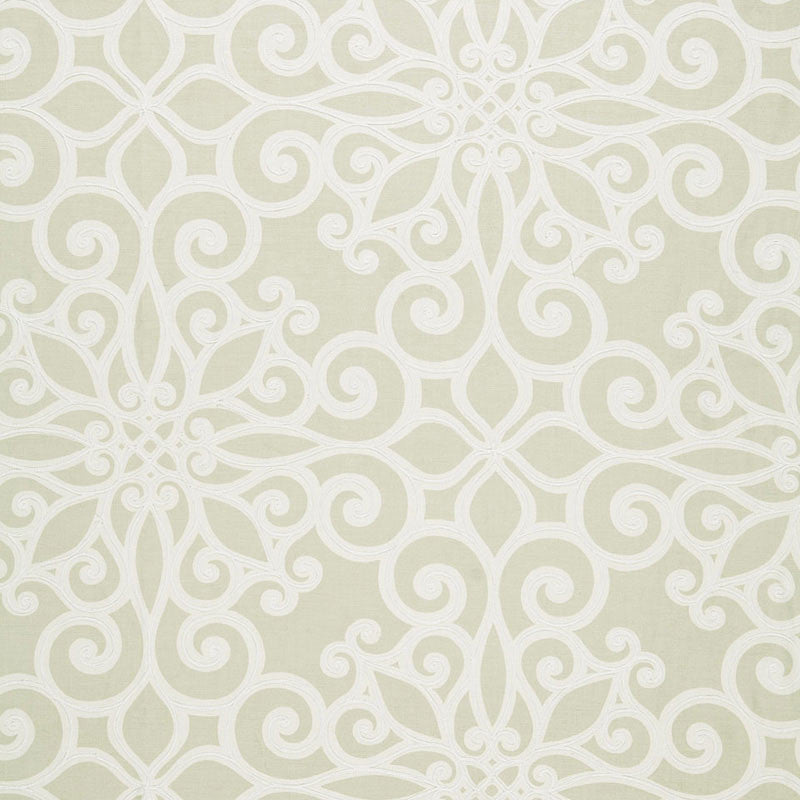 Rosegate Embroidered Print Flax 174561 by Schumacher Fabric Schumacher Fabric Rosegate Embroidered Print Flax 174561Fabric LINEN 63% INDIA </p><p>Repeat: H: HORZ. 27" (69CM) , V: VERT. 26" (66CM) 54 - Fabric Carolina -