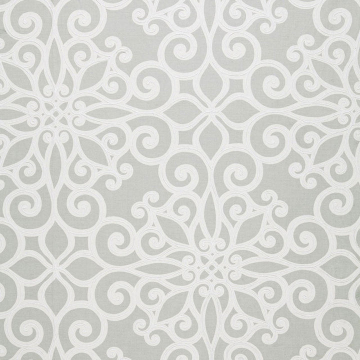 Rosegate Embroidered Print Pumice 174562 by Schumacher Designer Fabric AU NATUREL LINEN 63% COTTON 37% INDIA </p><p>Repeat: Horizontal: 27" (69CM) and Vertical: 26" (66CM) 54 - Swanky Fabrics -