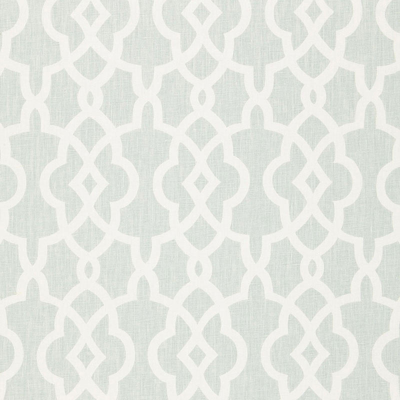 Summer Palace Fret Mineral 174593 by Schumacher Fabric Schumacher Fabric Summer Palace Fret Mineral 174593Fabric LINEN 100% CHINA </p><p>Repeat: H: HORZ. 27" (69CM) , V: VERT. 8" (20CM) 54 - Fabric Carolina -