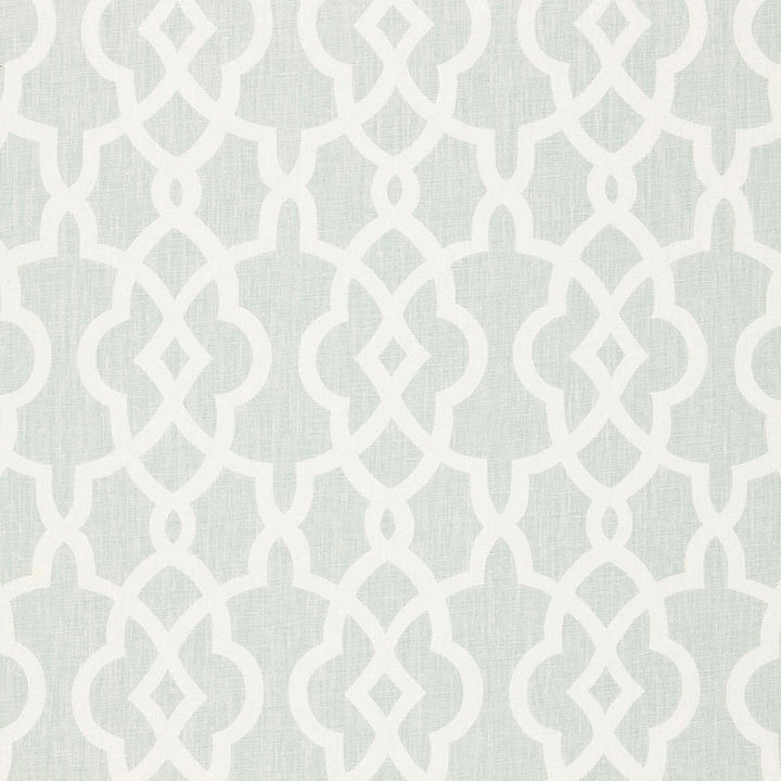 Summer Palace Fret Mineral 174593 by Schumacher Fabric Schumacher Fabric Summer Palace Fret Mineral 174593Fabric LINEN 100% CHINA </p><p>Repeat: H: HORZ. 27" (69CM) , V: VERT. 8" (20CM) 54 - Fabric Carolina -