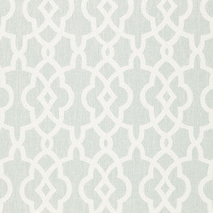 Schumacher Fabric Summer Palace Fret Mineral 174593