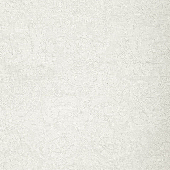 Padova Damask Natural Ivory 174600 by Schumacher Fabric Schumacher Fabric Padova Damask Natural Ivory 174600Fabric SILK 100% INDIA </p><p>Repeat: H: HORZ. 26" (66CM) , V: VERT. 25 1/4" (64CM) 52 - Fabric Carolina -