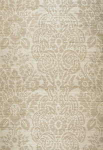 Schumacher Fabric Malay Damask Print Putty 174610