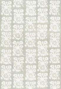 Schumacher Fabric Jakarta Linen Print Slate 174632