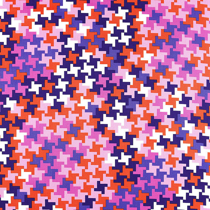 Jax Print Violet 174682 by Schumacher Designer Fabric TRINA TURK See Sample UNITED STATES OF AMERICA MEDIUM DUTY </p><p>Repeat: Horizontal: 18" (46CM) and Vertical: 36" (91CM) 54" WIDE (137CM) - Swanky Fabrics -