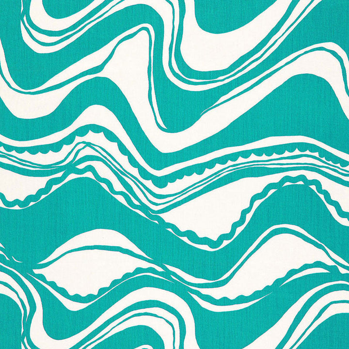 Carmel Coastline Print Laguna 174691 by Schumacher Designer Fabric TRINA TURK See Sample INDONESIA MEDIUM DUTY </p><p>Repeat: Horizontal: 27" (69CM) and Vertical: 25 1/4" (64CM) 54" WIDE (137CM) - Swanky Fabrics -