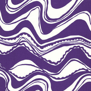 Schumacher Fabric Carmel Coastline Print Violet 174696