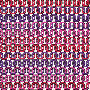Schumacher Fabric Loop De Loop Print Cerise 174702
