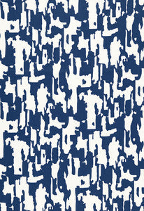 Schumacher Fabric Beauty Bark Print Ocean 174711
