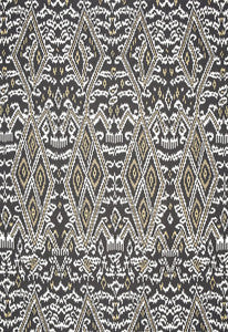 Schumacher Fabric Maya Ikat Print Ash 174750