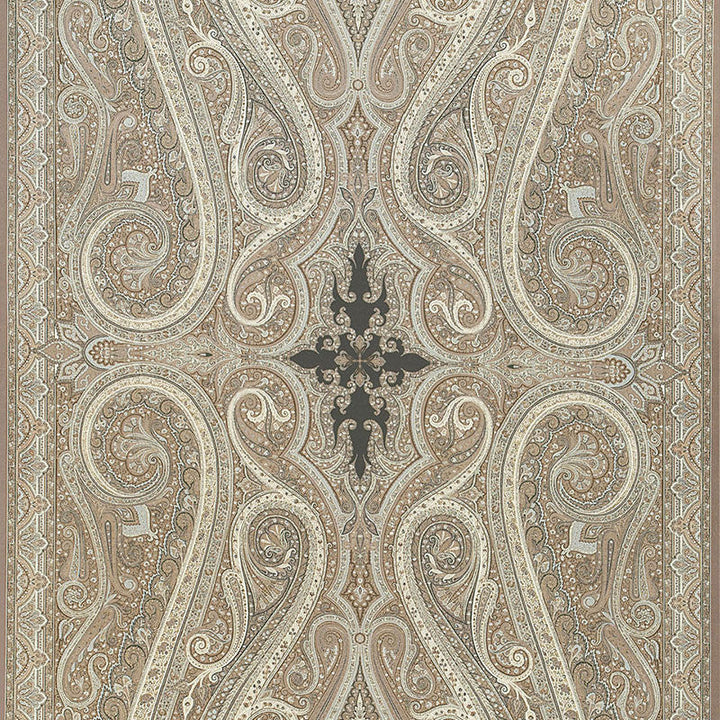 Pasha Paisley Stone 174803 by Schumacher Fabric Schumacher Fabric Pasha Paisley Stone 174803Fabric WOOL 100% UNITED KINGDOM </p><p>Repeat: H: HORZ. 52 1/2" (133CM) , V: VERT. 96" (244CM) 52.5 - Fabric Carolina -