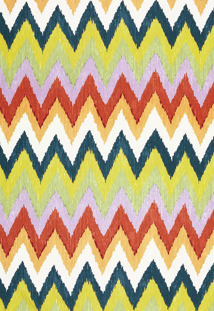 Adras Ikat Print Caravan 174821 by Schumacher Designer Fabric Martyn-Lawrence-Bullard 100% Cotton - Horizontal: 27 and Vertical: 18.5 54 - Swanky Fabrics -