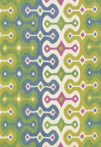 Schumacher Fabric Darya Ikat Jewel 174834