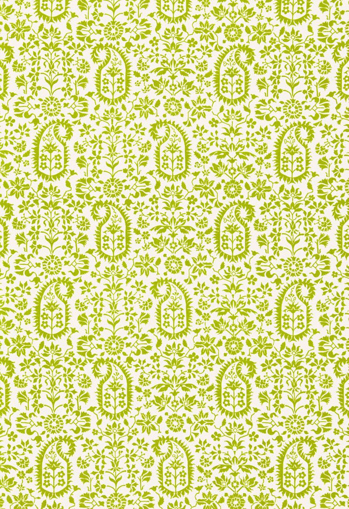 Kalika Paisley Print Palm 174860 by Schumacher Designer Fabric COLLECTION-NAME-TBA-174860 100% Linen - Horizontal: 18 and Vertical: 12 54 - Swanky Fabrics -
