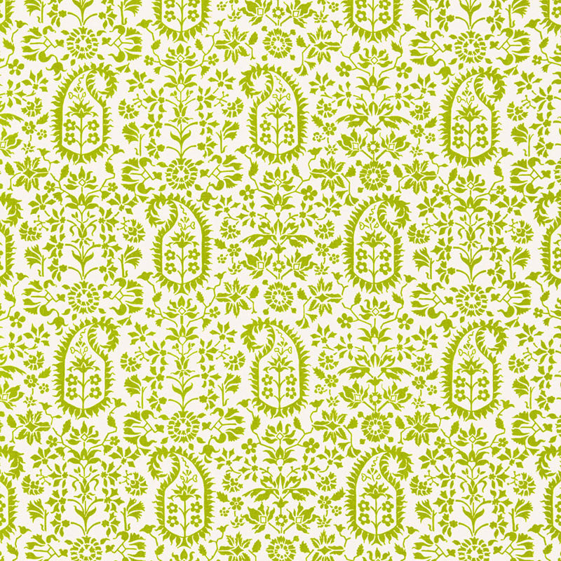 Kalika Paisley Print Palm 174860 by Schumacher Designer Fabric CLASSIC PRINTS S12 See Sample UNITED KINGDOM MEDIUM DUTY </p><p>Repeat: Horizontal: 18" (46CM) and Vertical: 12" (30CM) 54" WIDE (137CM) - Swanky Fabrics -