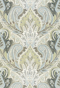 Schumacher Fabric Cambay Paisley Print Oyster 174882