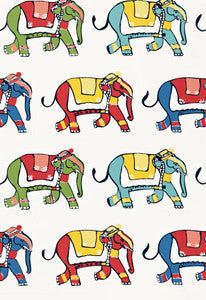 Schumacher Fabric Parade Multi 174890