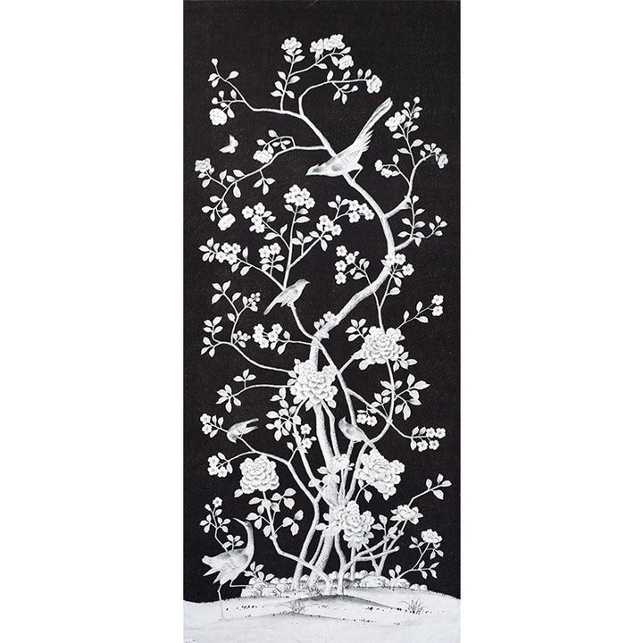 Chinois Palais Noir 175047 by Schumacher Designer Fabric Mary-McDonald 100% Linen - Horizontal: 54 and Vertical: 131.5 54 - Swanky Fabrics -