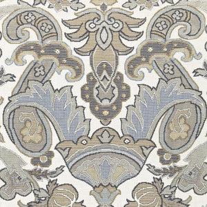 Schumacher Fabric Mataura Linen Print Greige 175081