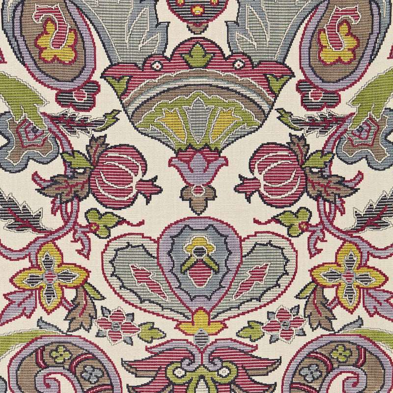 Mataura Linen Print Tapestry 175082 by Schumacher Designer Fabric CLASSIC PRINTS S12 LINEN 100% FRANCE </p><p>Repeat: Horizontal: 26 3/4" (68CM) and Vertical: 35 7/8" (91CM) 53.5 - Swanky Fabrics -