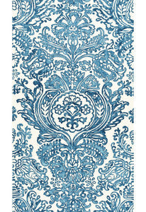 Schumacher Fabric Tremezzo Damask Caspian 175090