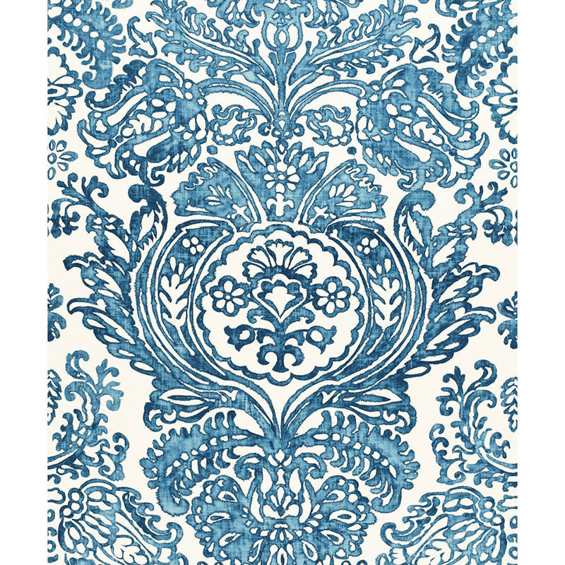 Tremezzo Damask Caspian 175090 by Schumacher Fabric Schumacher Fabric Tremezzo Damask Caspian 175090Fabric LINEN 100% ITALY </p><p>Repeat: H: HORZ. 55" (140CM) , V: VERT. 98" (249CM) 55 - Fabric Carolina -