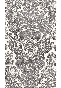 Schumacher Fabric Tremezzo Damask Graphite 175091