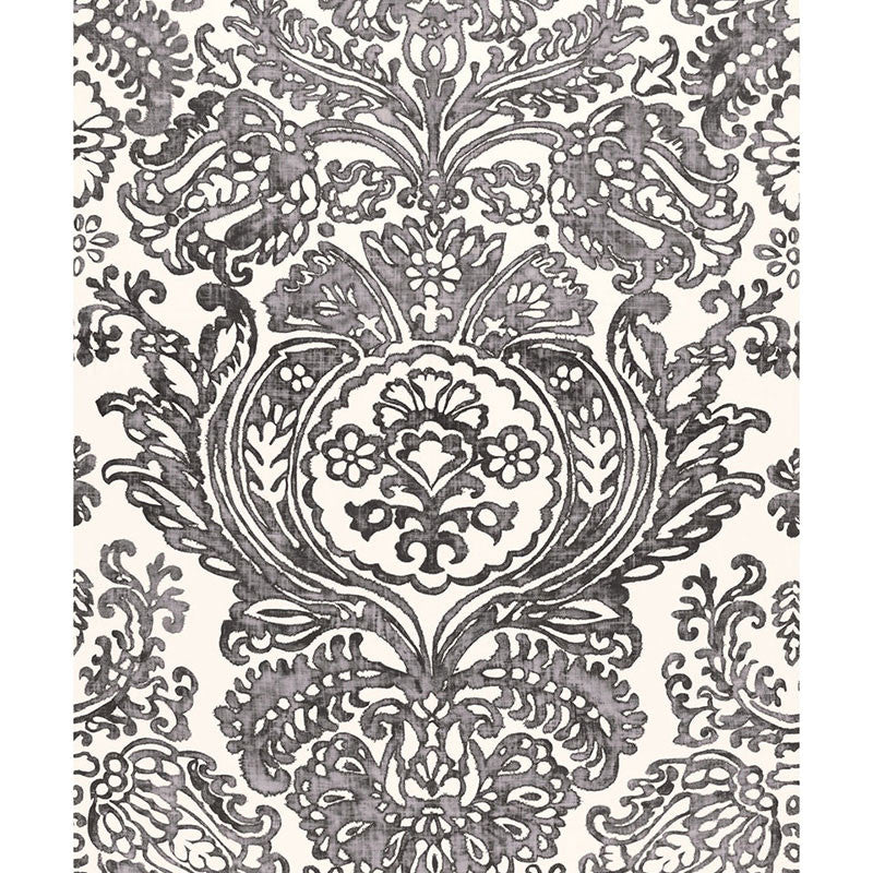 Tremezzo Damask Graphite 175091 by Schumacher Designer Fabric PRINTS F12 See Sample ITALY MEDIUM DUTY </p><p>Repeat: Horizontal: 55" (140CM) and Vertical: 98" (249CM) 55" WIDE (140CM) - Swanky Fabrics -