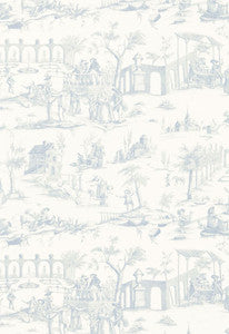 Schumacher Fabric Siena Toile Delft 175170
